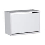 Shoes cabinet Step pakoworld 6 pairs in white color 60x30x42 cm