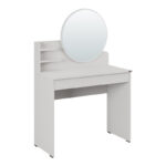 Bedroom vanity with mirror Nashi pakoworld in mink shade 90x45x138cm