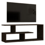 TV Stand Waldo pakoworld black-dark grey melamine 100x29.5x40cm