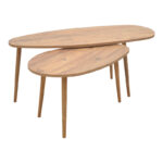 Monty pakoworld melamine walnut coffee table 116x46x46cm
