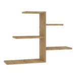 Wall shelf Callum pakoworld in oak shade 82.2x19.6x48cm