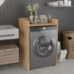 Cuci pakoworld laundry cabinet in oak shade 60x62x99cm