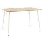 Dining table Cuba pakoworld MDF color sonoma-white 120x80x75åê