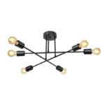Ceiling light PWL-1122 pakoworld Å27 black D61x25cm