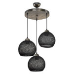 Ceiling light PWL-1121 pakoworld Å27 black-bronze D40x80cm