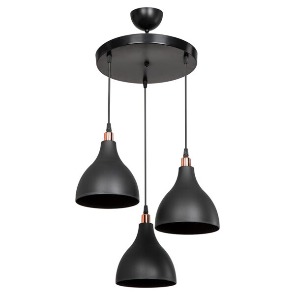 Ceiling light Lofty pakoworld Å27 black D40x80cm
