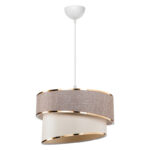 Ceiling light Loopy pakoworld Å27 beige-white D30x18cm