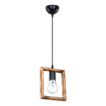 Ceiling light Isolate pakoworld Å27 walnut 18.5x3x24cm