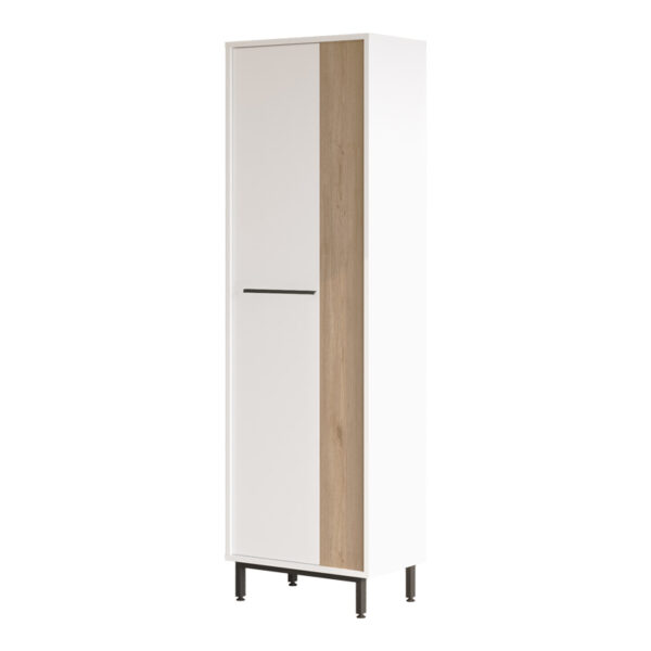 Shoe rack Scarpiera 9-seater pakoworld in natural-white shade 57.2x35.5x185.65cm