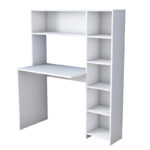 Desk with libradry Janson pakoworld white 113x40x142cm