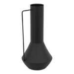 Vase Genmary pakoworld metal in black color D17x34.5cm