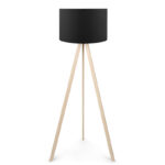 Floor lamp PWL-1060 pakoworld Å27 natural-black D38x140cm