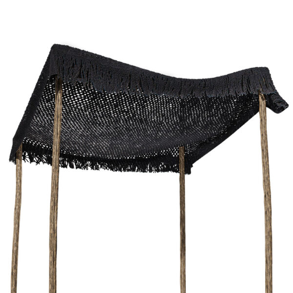 Day bed Roof pakoworld macrame black 4x4m