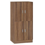 Shoe cabinet Felicity pakoworld walnut 60x32x127cm
