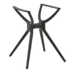 Table bash Herno pakoworld black pp 60x61x73cm