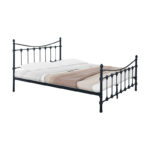 Bed Beowulf pakoworld black metal 150x200cm