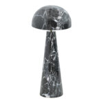 Floor lamp Flozer Inart Å27 marble black metal D36.5x79cm