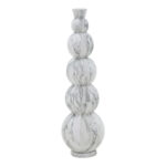 Vase Lopel Inart black-gold metal D26x87cm