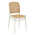 Chair Nereus pakoworld pp natural-white 45x43x84cm