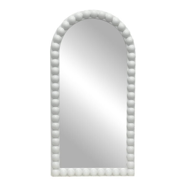 Mirror Pavlova Inart white pp 42x3.5x81cm