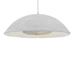Ceiling light Markiz Inart white press papier-iron D57x118cm