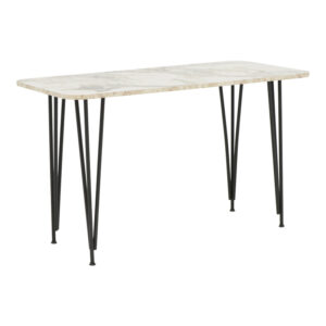 Dinning table Palkon pakoworld white melamine-black metal 120x60x73cm