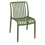 Zoi pakoworld pp chair in dark green shade 42x58x79cm