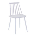 Chair Aurora I pakoworld pp in white shade-white metallic leg 43x48x79cm