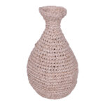 Sannery I Inart sisal vase in natural shade D20x32cm
