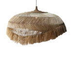 Izert Inart sisal ceiling lamp in natural color D110x65cm