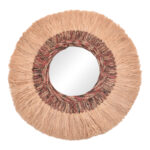 Paranome Inart sisal and abaca mirror in natural color Ö115x4cm