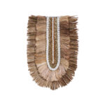 Wall decoration Earsy II Inart seagrass in natural color 38x30x8cm