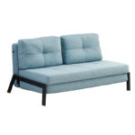 Sofa-bed Hafrene pakoworld fabric in petrol color 151x94x71cm
