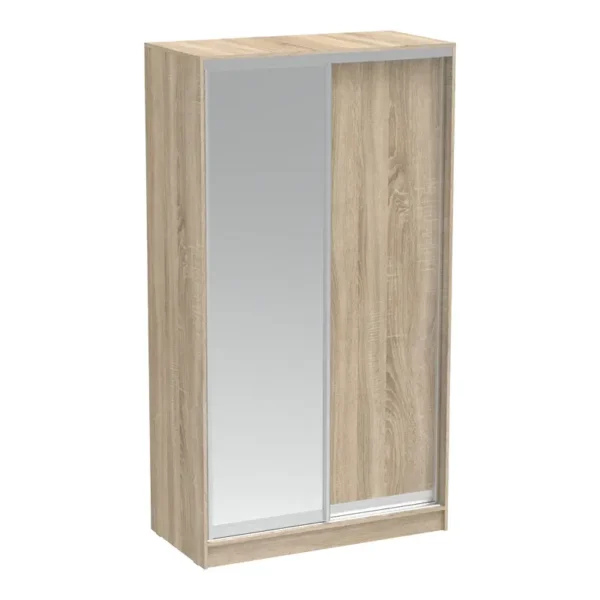 Garderobë Korredor, dyer rrëshqitëse, me melamine në ngjyre sonoma 120x60x220cm