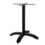 Aluminum Base HM460.01 Black Matte 66x66x73cm with cross 48x48cm