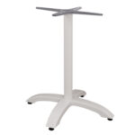 Aluminum Base HM460.02 White matte 66x66x73 with cross 48x48