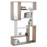 BOOKCASE  SHAY HM8768.01 85X22X140 WHITE