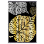 LIVING ROOM CARPET WITH FRINGES JOSIANE HM7723.39 LEAVES 180X280