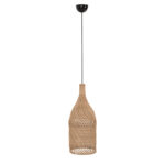 CEILING PENDANT LAMP HM7883 NATURAL RATTAN IN NATURAL COLOR Φ34,5x178Hcm.