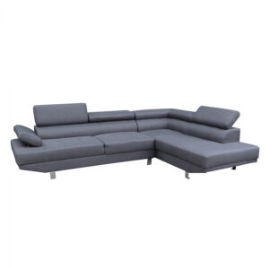 RIGHT CORNER SOFA GORO HM3085.10L GREY FABRIC 270x200x87H cm