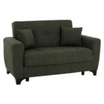 HM3243.05, 2-seater sofa-bed, tall back, dark-olive, 160x84x88
