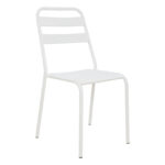 Metallic chair White matte Jason HM5177.02 43x50x86cm