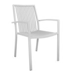 Aluminum armchair BRONCA White HM5130.01 54,2x59x83,5 cm