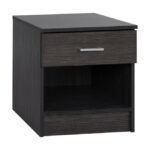 Bedside table with 1 Drawer Zebrano 45x35.5x47cm HM2345.02