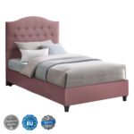 HM651.12 bed MALENA, dusty pink velvet, 90x200