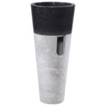 CONE SINK MADE OF MARBLE IN BLACK & GREY Φ40x90Hcm.HM7808.01