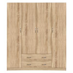 Wardrobe 4 Door with 2 drawers 200Χ56Χ180Hcm. HM353.02 Sonama