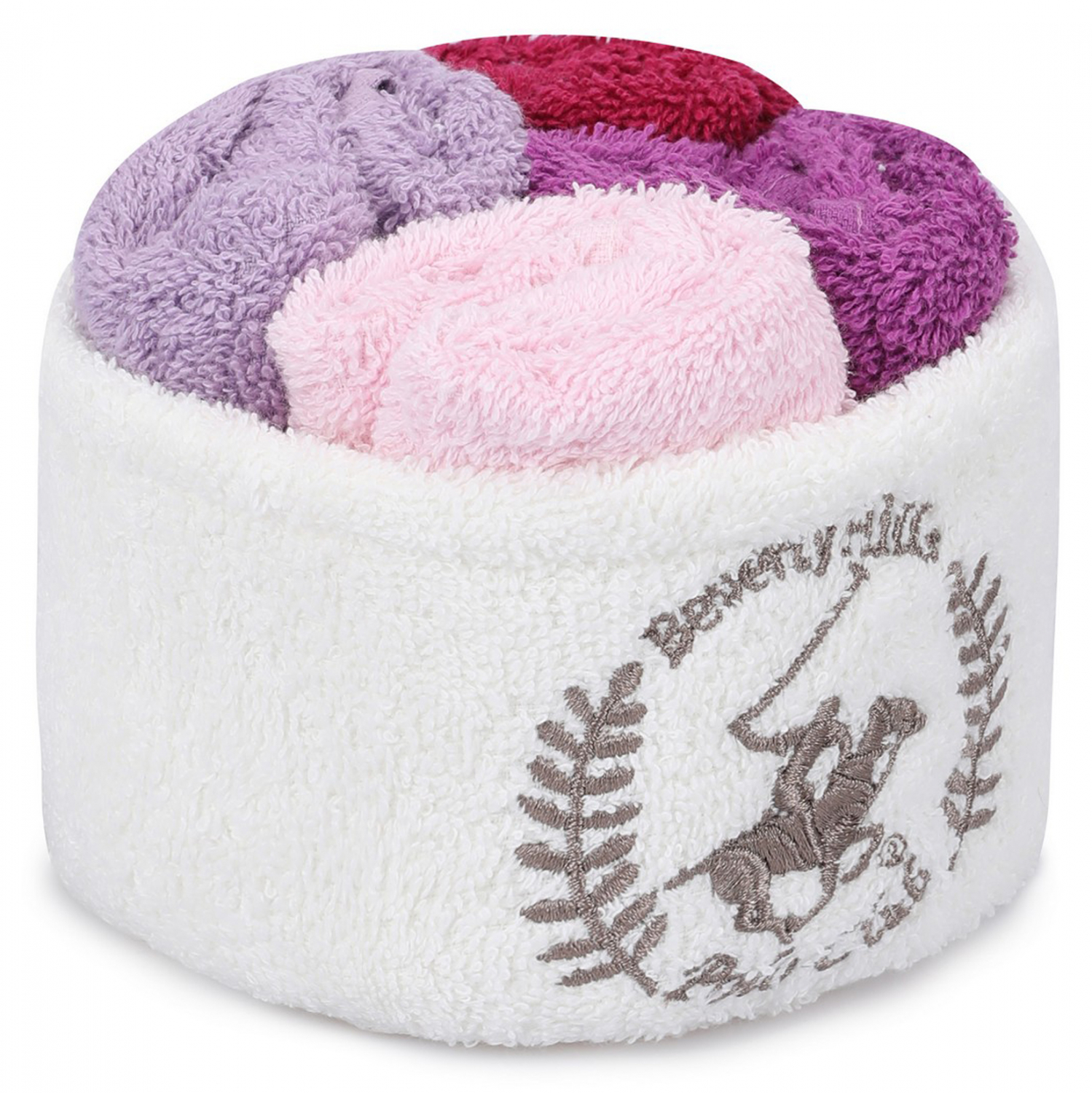 LAVETA TOWELS 4PCS BEVERLY HILLS POLO CLUB HM12124.05 RED PURPLE PINK WHITE 30x30 cm 355BHP0235