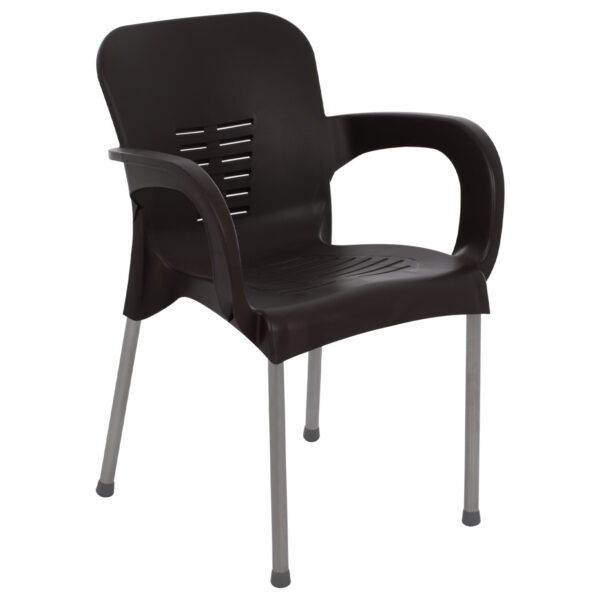 polypropylene chair KAREK HM5592.13 RECYCLED 59x58x81Hcm,  metal legs