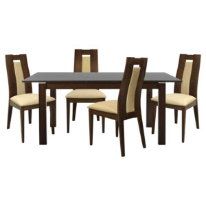 Set Dining Table 5 pieces Table Opened & 4 Chairs HM10053